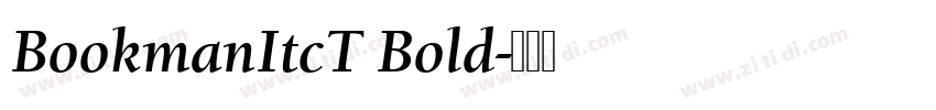 BookmanItcT Bold字体转换